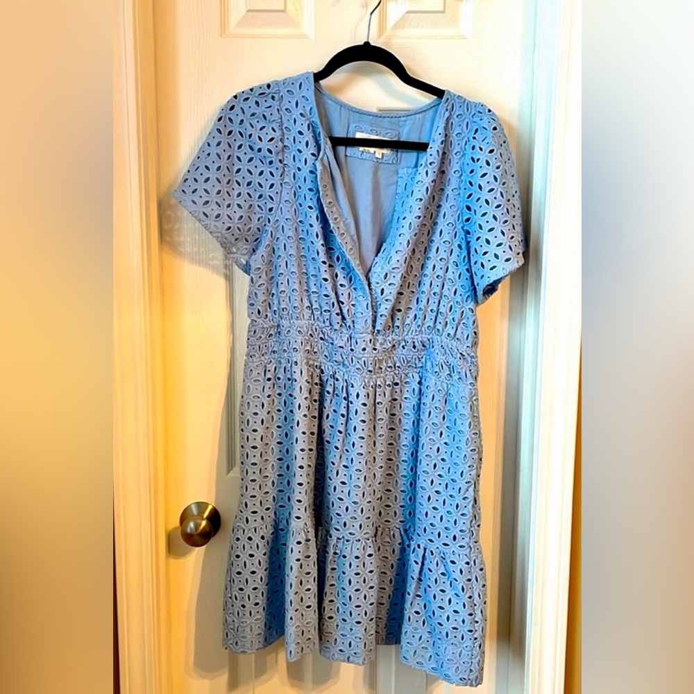 Anthropologie Somerset mini dress, eyelet edition size L